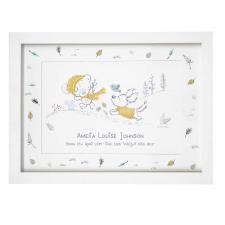 Personalised Tiny Tatty Teddy Autumn Leaves A4 Framed Print